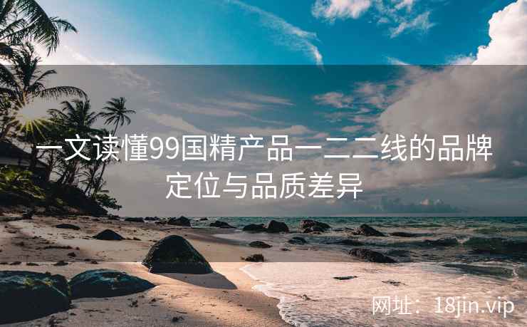 一文读懂99国精产品一二二线的品牌定位与品质差异  第1张