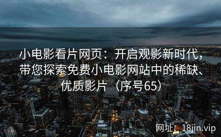小电影看片网页：开启观影新时代，带您探索免费小电影网站中的稀缺、优质影片（序号65）  第2张