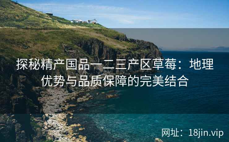 探秘精产国品一二三产区草莓：地理优势与品质保障的完美结合